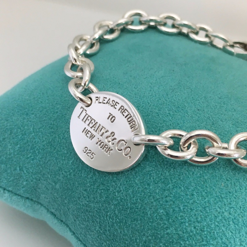 Return To Tiffany Oval Tag Charm Link Bracelet | Sterling Silver